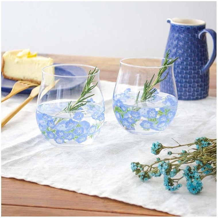 Toyo Sasaki Nemophila Pair Glasses 365ml