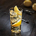 Toyo Sasaki Thin Long Tumbler 400ml with highball and lemon