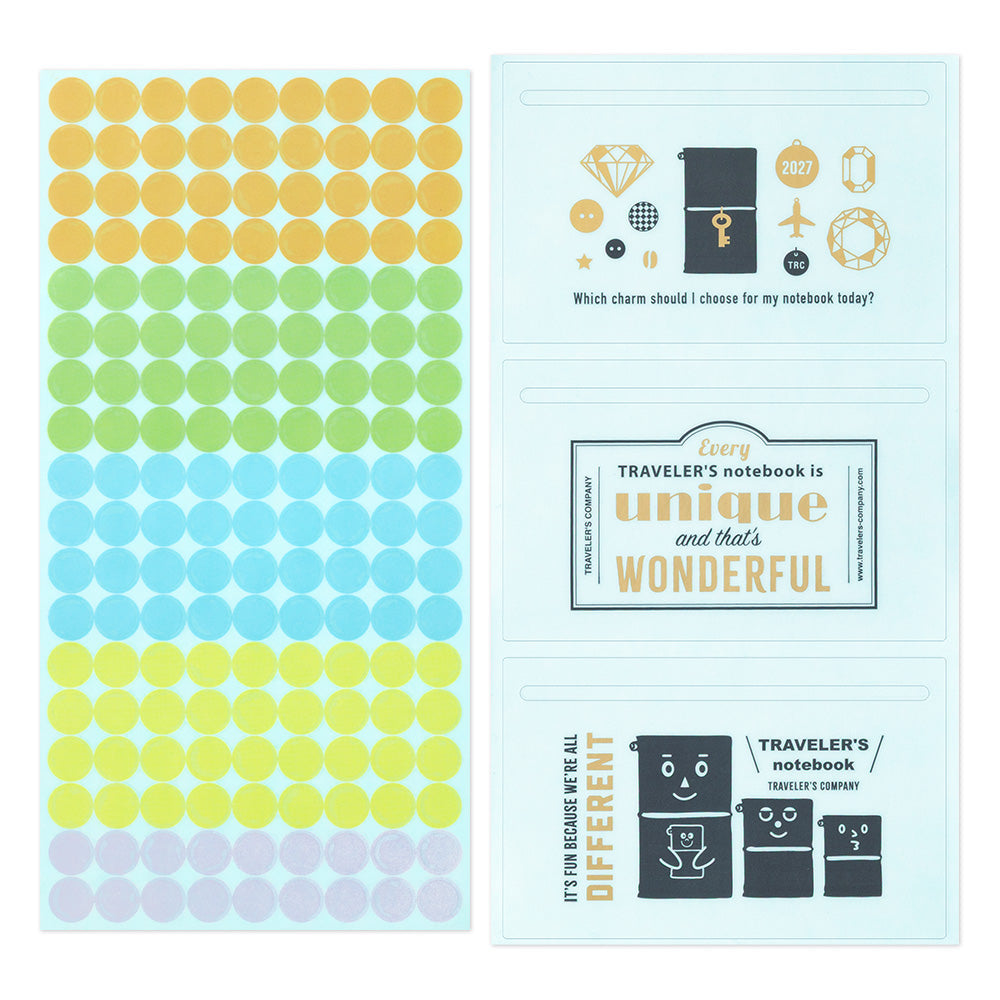 Traveler's Company Customise Sticker Set for 2027 Diary - 6 Sheets