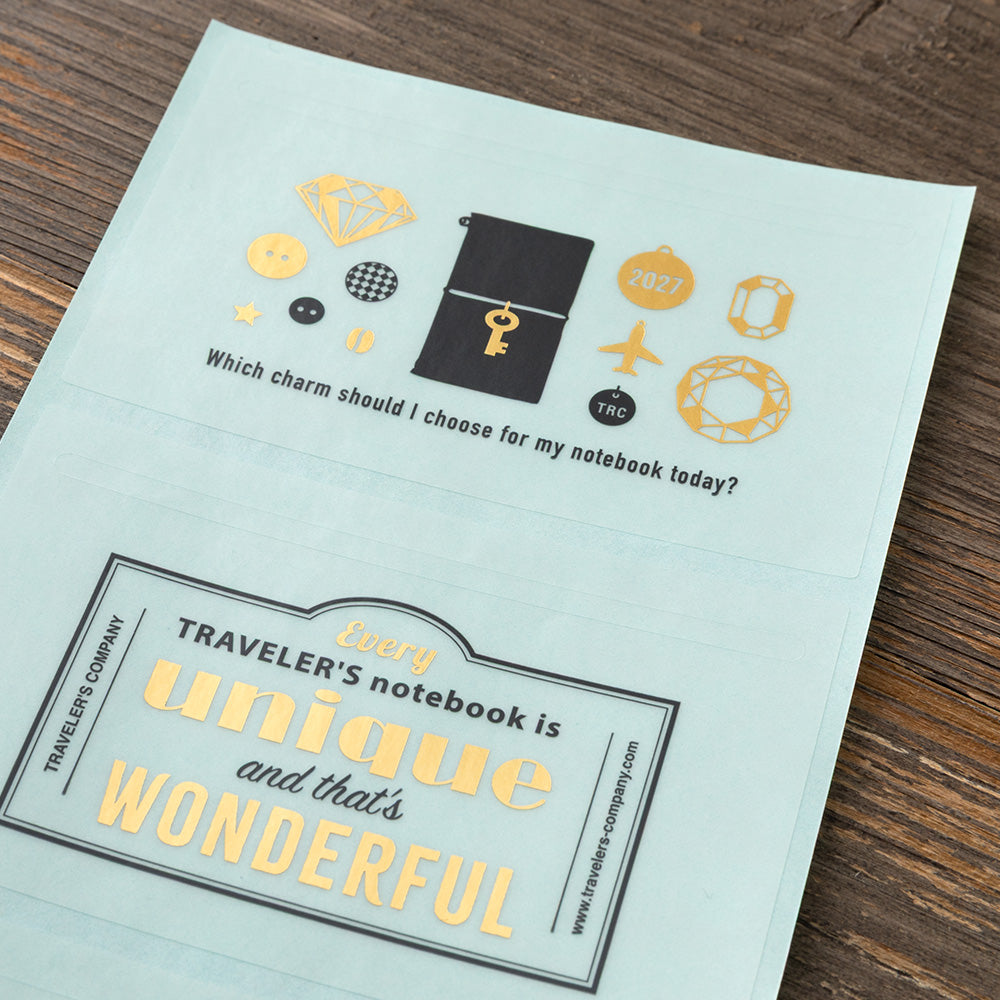 Traveler's Company Customise Sticker Set for 2027 Diary - 6 Sheets