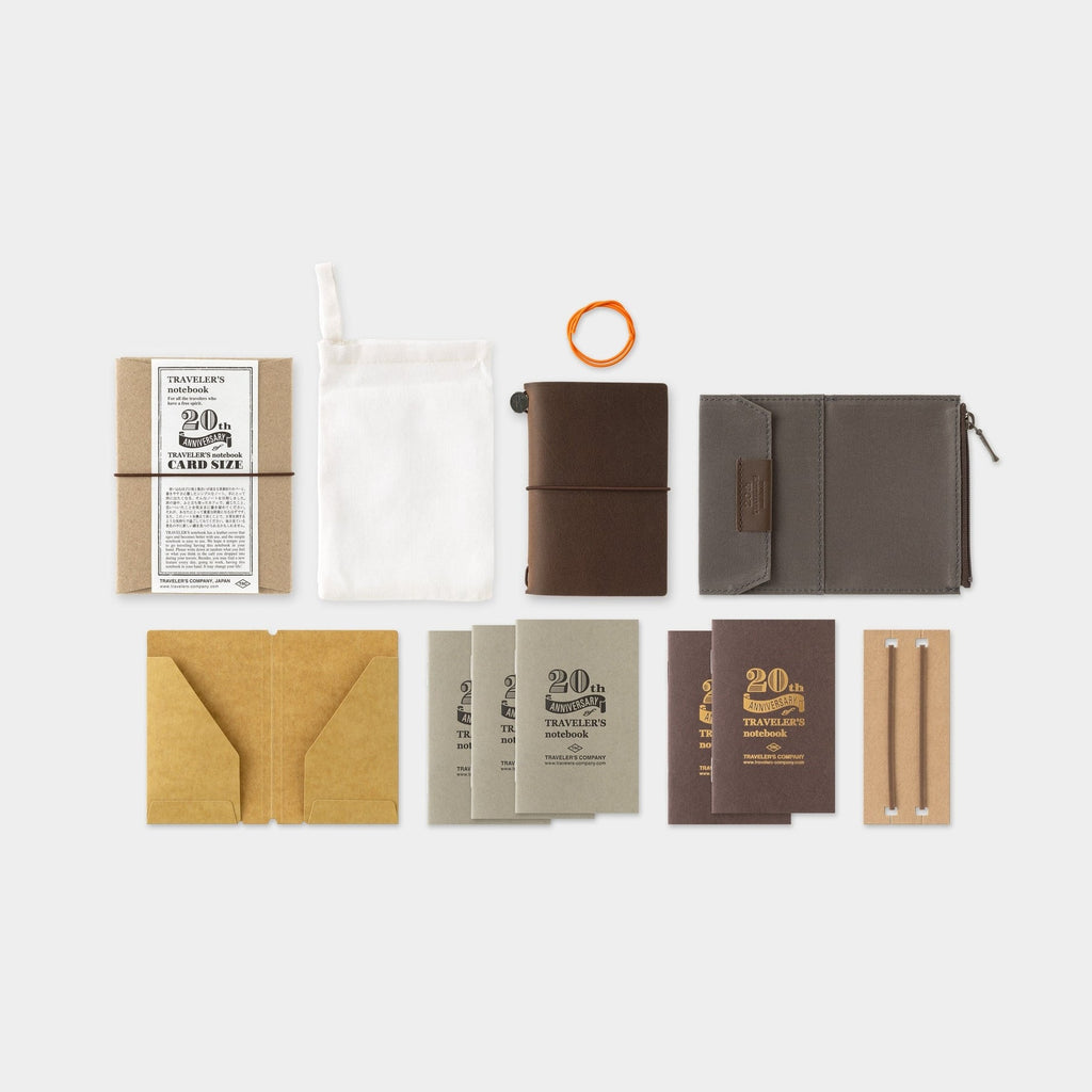 Traveler's Company Notebook Card Size - 20th Anniversary Set