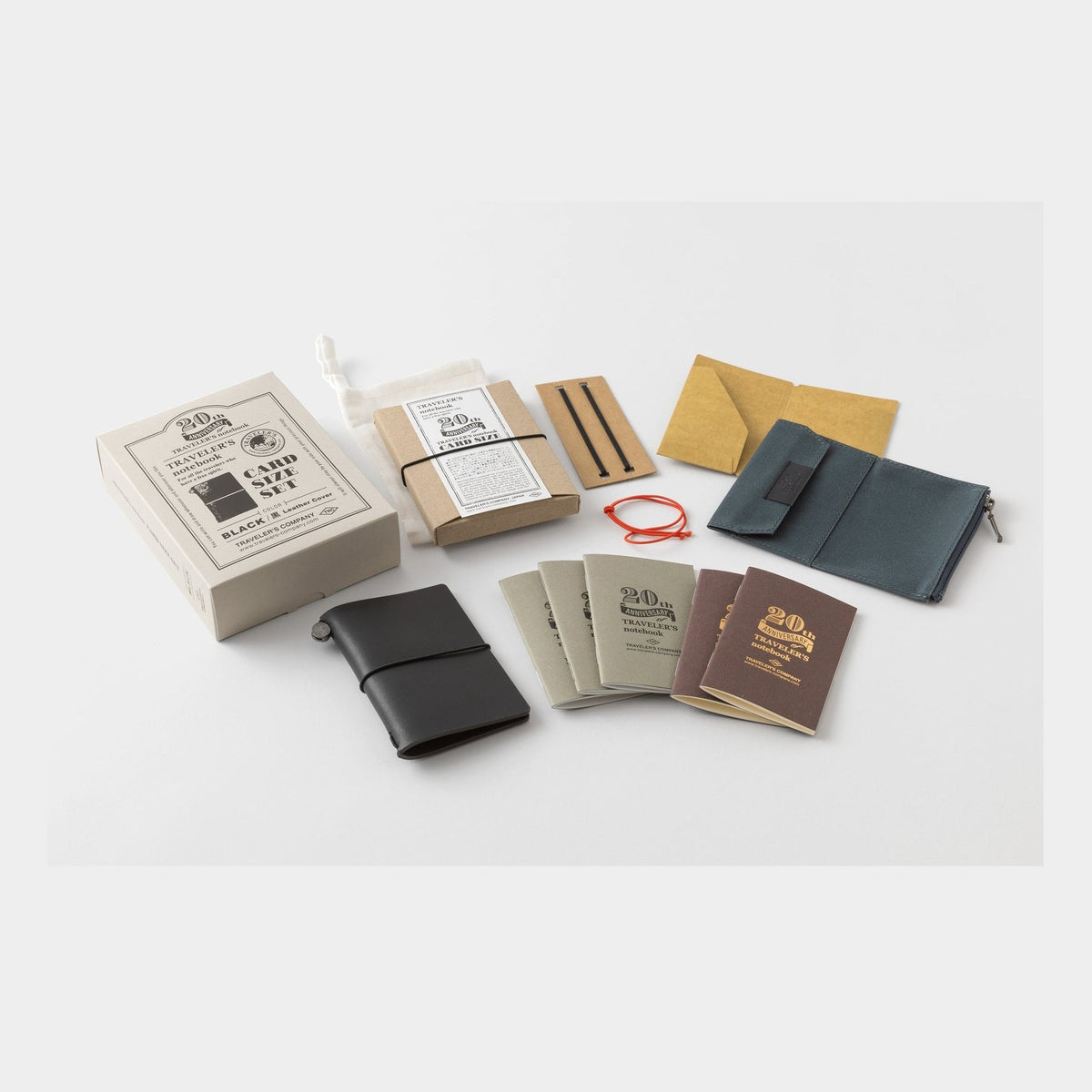 Traveler's Company Notebook Card Size - 20th Anniversary Set