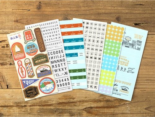 Traveler's Company Notebook Customize Sticker Set for 2024 Diary 6 Sheets