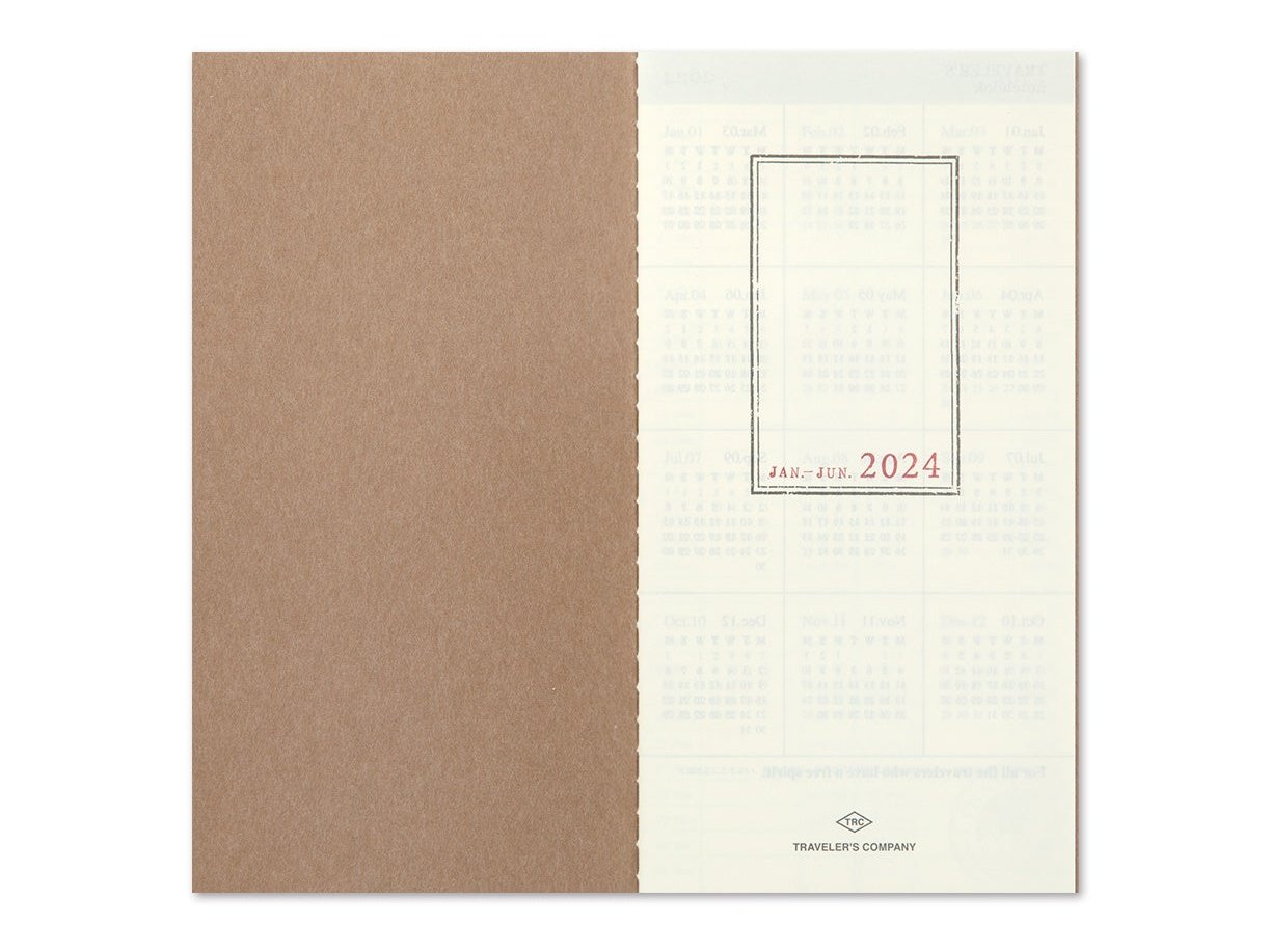 Traveler's Company Notebook Diary 2024 Weekly Vertical