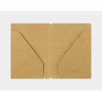 Traveler's Company Passport Notebook Refill 010 Kraft Paper Folder 2 Pockets