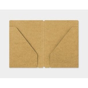 Traveler's Company Passport Notebook Refill 010 Kraft Paper Folder 2 Pockets