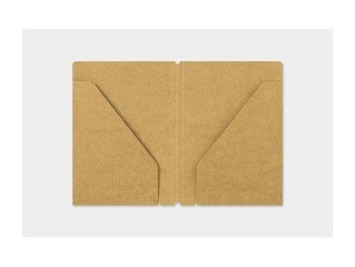 Traveler's Company Passport Notebook Refill 010 Kraft Paper Folder 2 Pockets