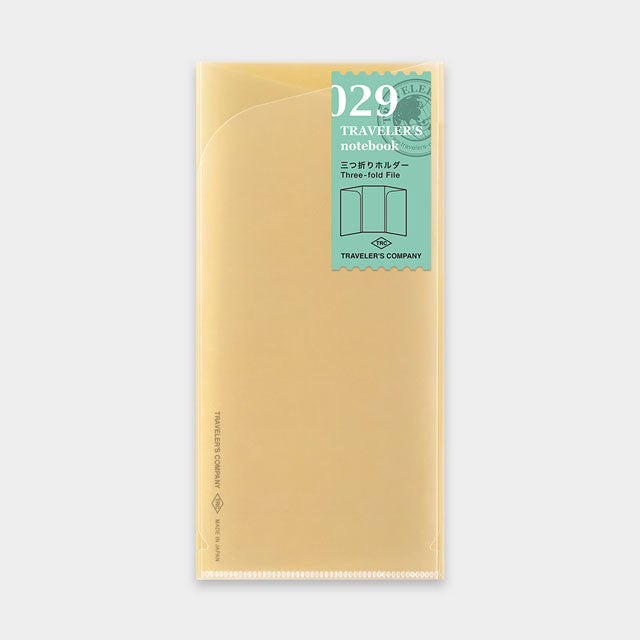 Traveler's Company Notebook Three-Fold File Refill