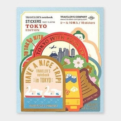 Traveler&#39;s Company Notebook - Traveler&#39;s Town Tokyo Sticker Set