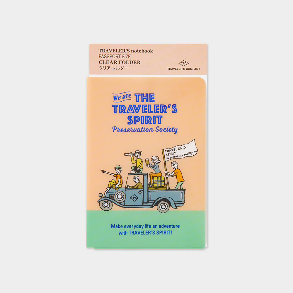 Traveler's Company Passport Notebook 2026 Clear Folder