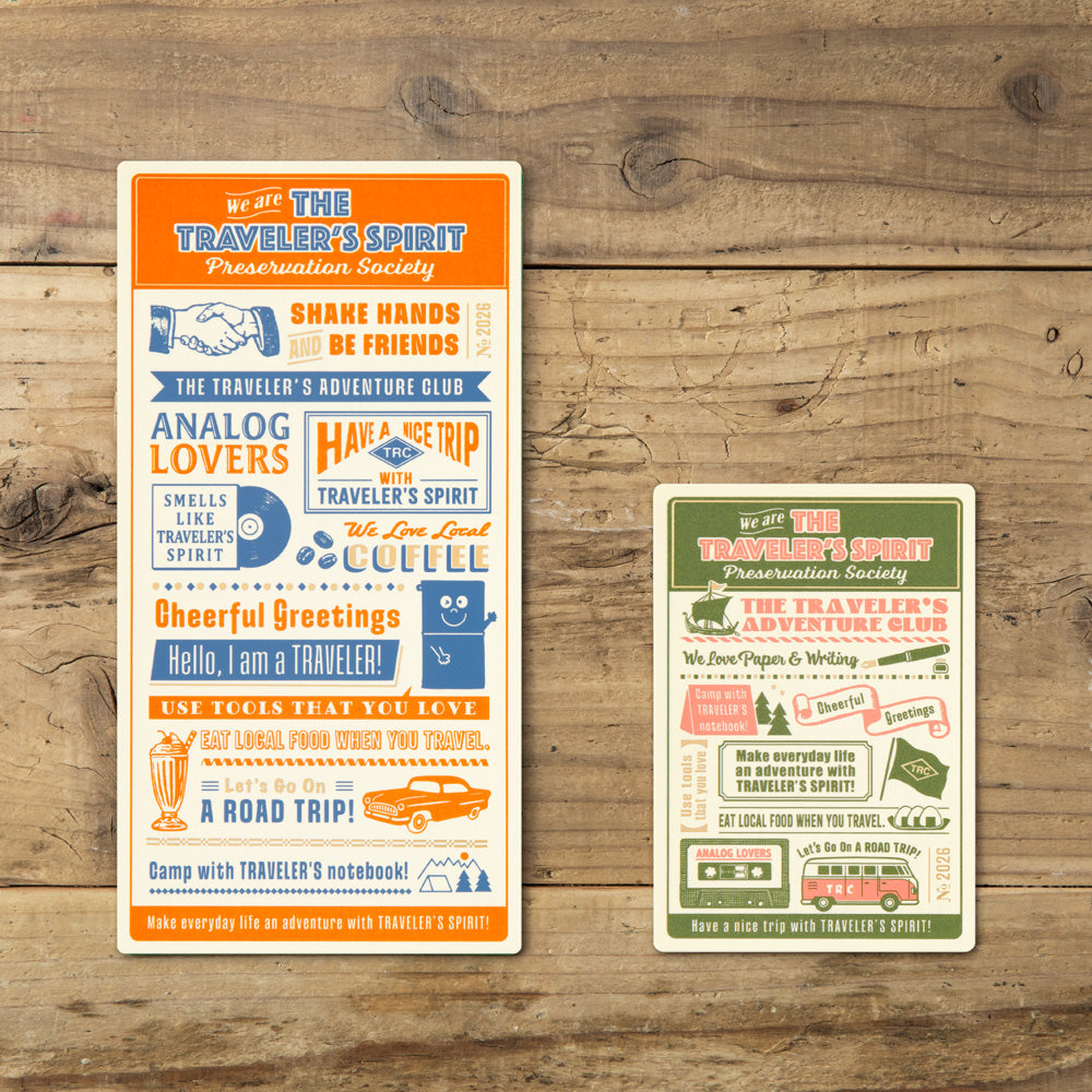 Traveler's Company Passport Notebook 2026 Pencil Board