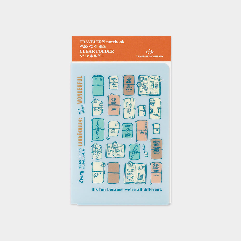 Traveler's Company Passport Notebook 2027 Clear Folder