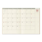 Traveler's Company Passport Notebook 2027 Diary Refill - Monthly
