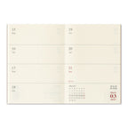 Traveler's Company Passport Notebook 2027 Diary Refill - Weekly