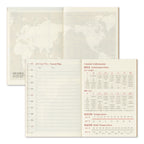 Traveler's Company Passport Notebook 2027 Diary Refill - Monthly