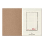 Traveler's Company Passport Notebook 2027 Diary Refill - Weekly