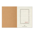 Traveler's Company Passport Notebook 2027 Diary Refill - Monthly