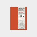 Traveler's Company Passport Notebook 2027 Diary Refill - Monthly