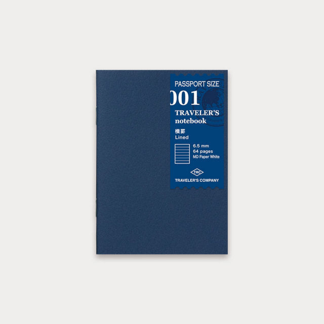 Traveler's Company Passport Notebook Refill 001 Lined