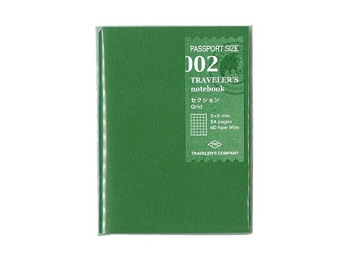 Traveler&#39;s Company Passport Notebook Refill 002 Grid