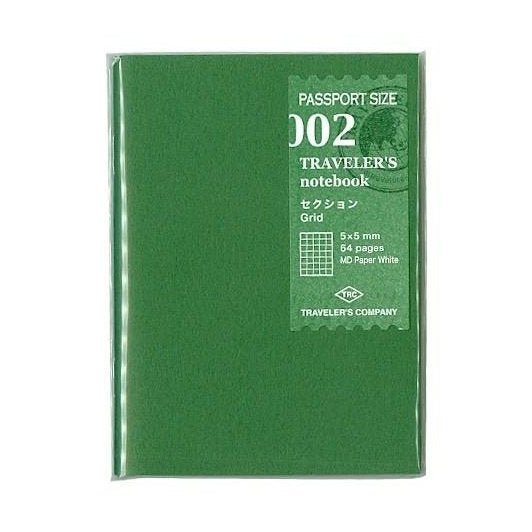 Traveler's Company Passport Notebook Refill 002 Grid