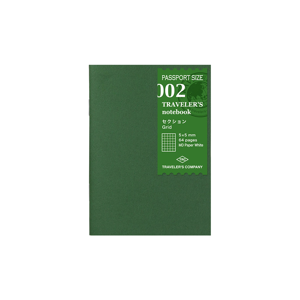 Traveler's Company Passport Notebook Refill 002 Grid