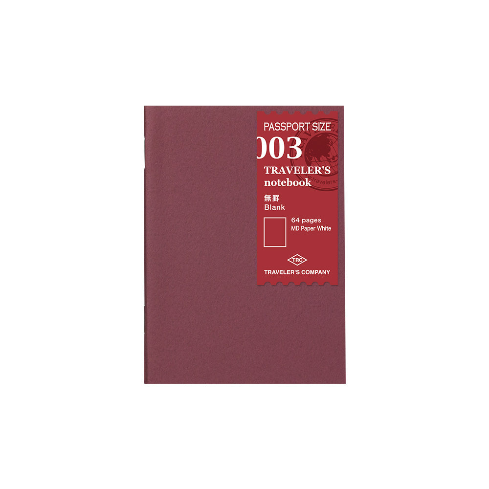 Traveler's Company Passport Notebook Refill 003 Blank