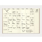 Traveler's Company Passport Notebook Refill 006 Free Diary Monthly