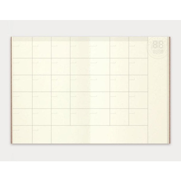 Traveler's Company Passport Notebook Refill 006 Free Diary Monthly