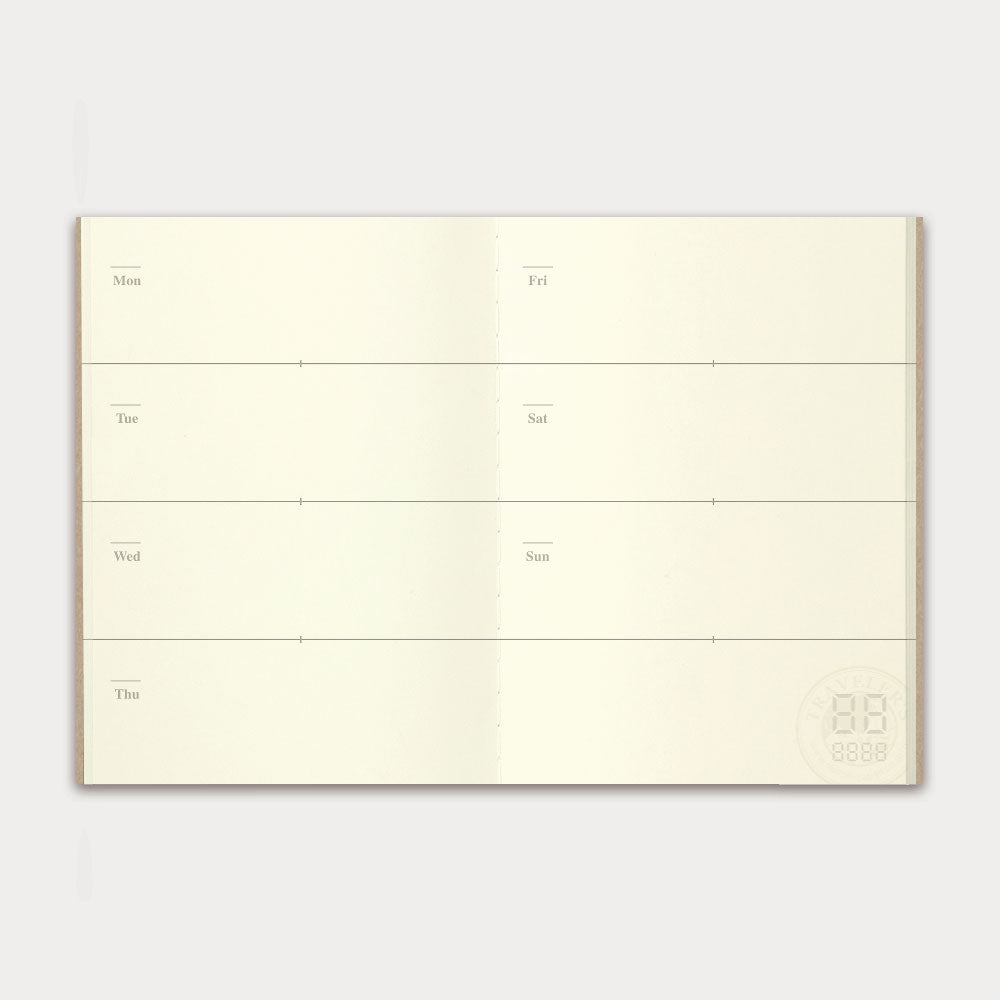 Traveler's Company Passport Notebook Refill 007 Free Diary Weekly