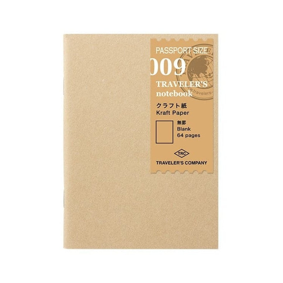 Traveler's Company Passport Notebook Refill 009 Kraft Paper