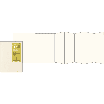 Traveler's Company Passport Notebook Refill 018 Accordion Fold Paper