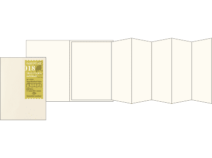 Traveler's Company Passport Notebook Refill 018 Accordion Fold Paper