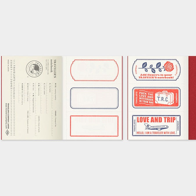 Traveler's Company Passport Notebook Refill - Love and Trip