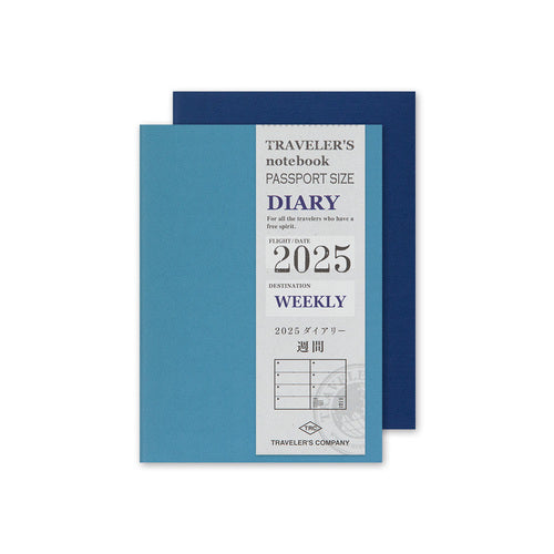 Traveler&#39;s Company Passport Notebook Refill - Weekly Diary 2025