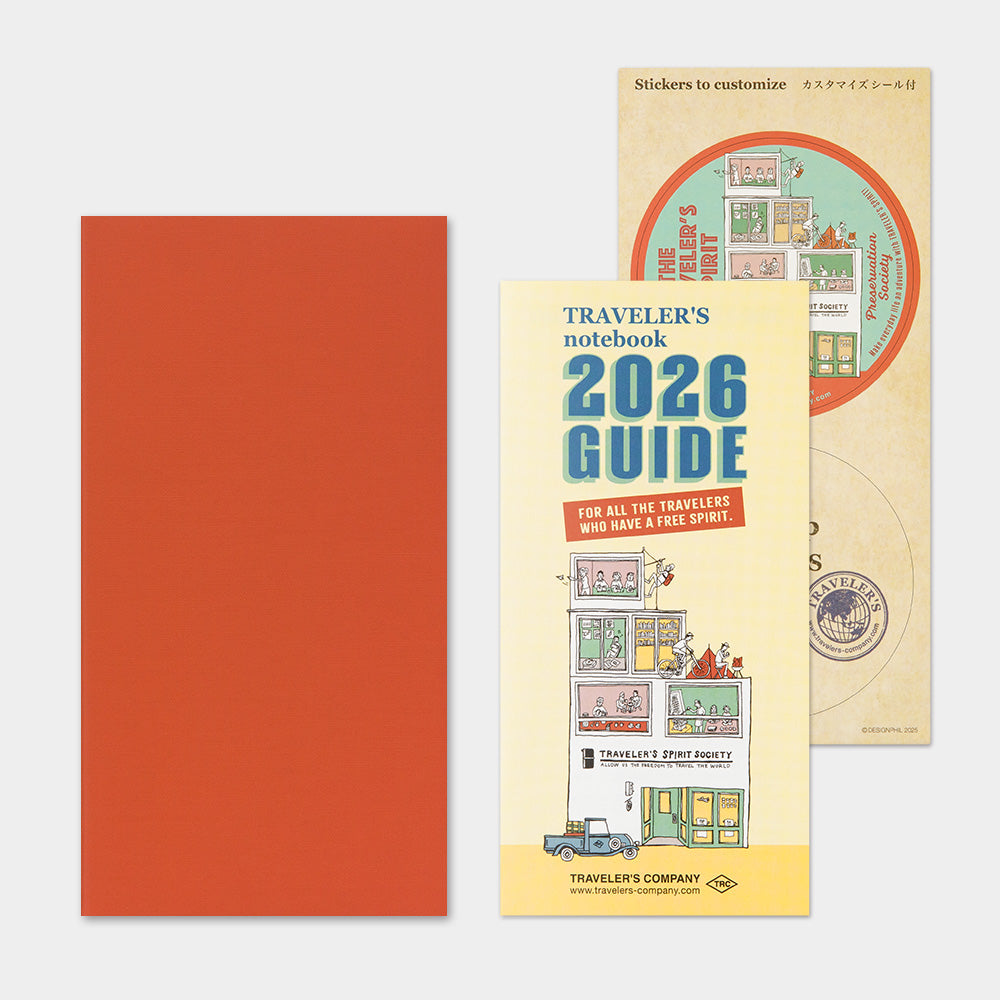Traveler's Company Regular Notebook 2026 Diary Refill - Monthly