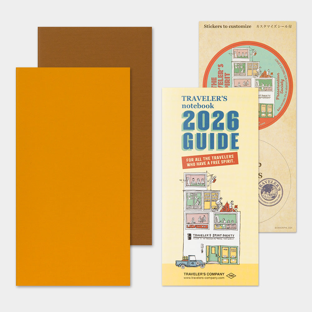 Traveler's Company Regular Notebook 2026 Diary Refill - Weekly Vertical