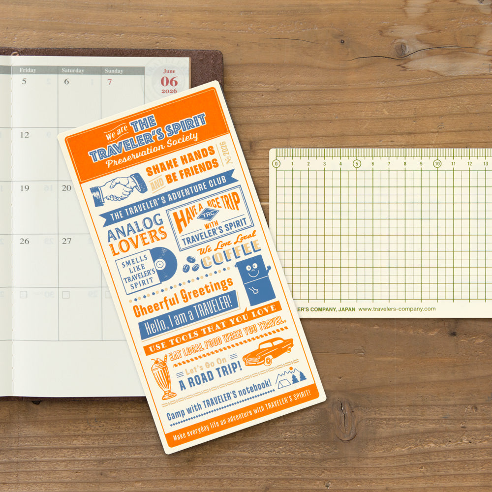 Traveler's Company Regular Notebook 2026 Pencil Board