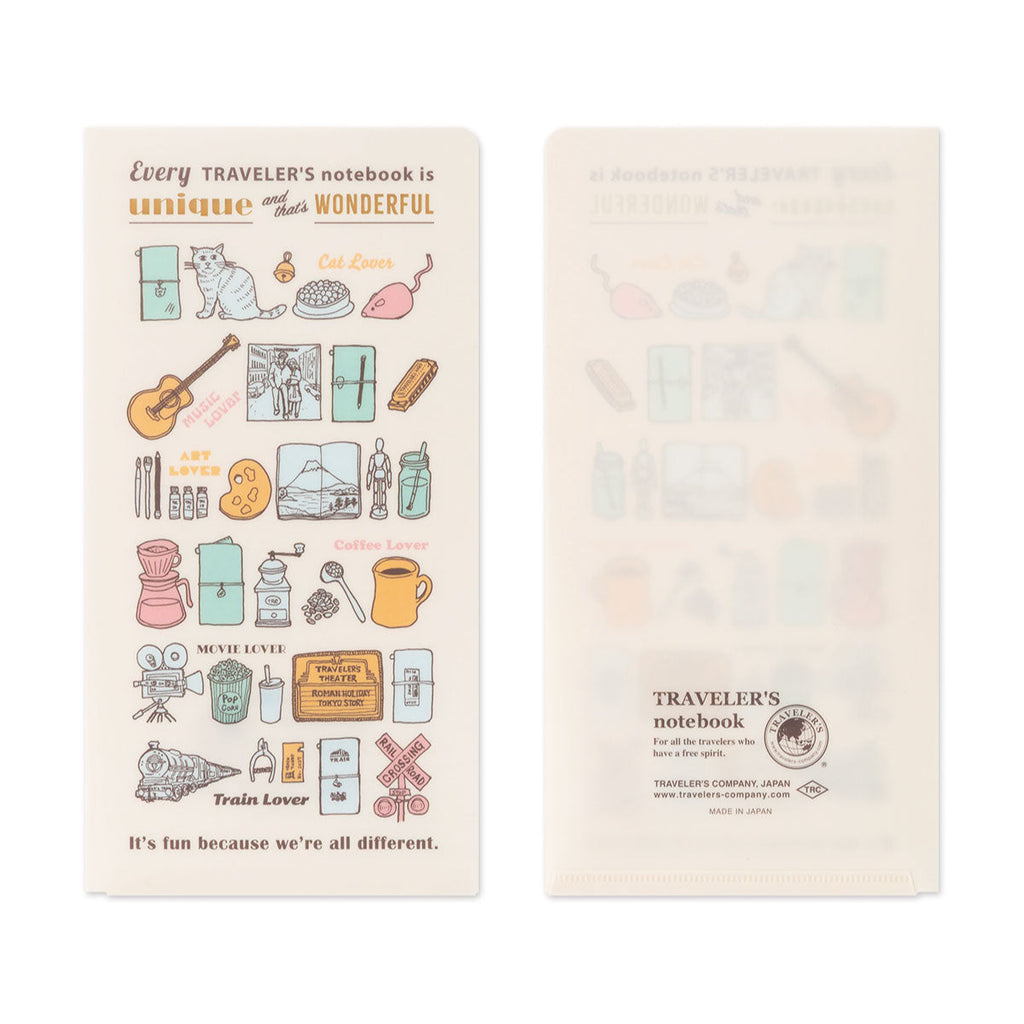 Traveler's Company Regular Notebook 2027 Clear Folder