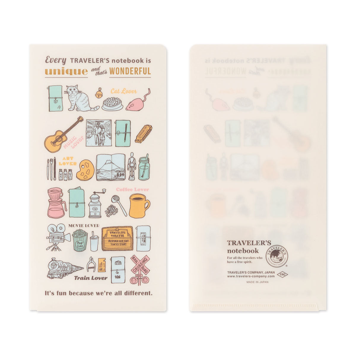 Traveler's Company Regular Notebook 2027 Clear Folder