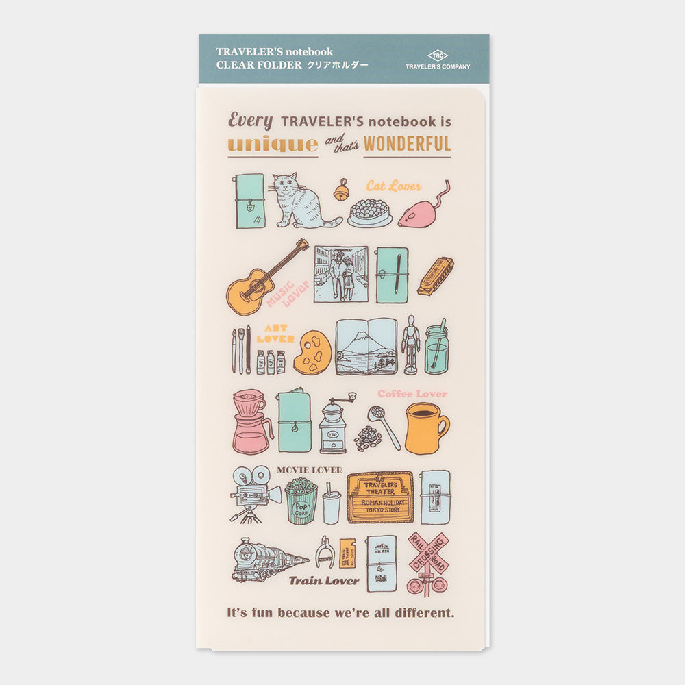 Traveler's Company Regular Notebook 2027 Clear Folder