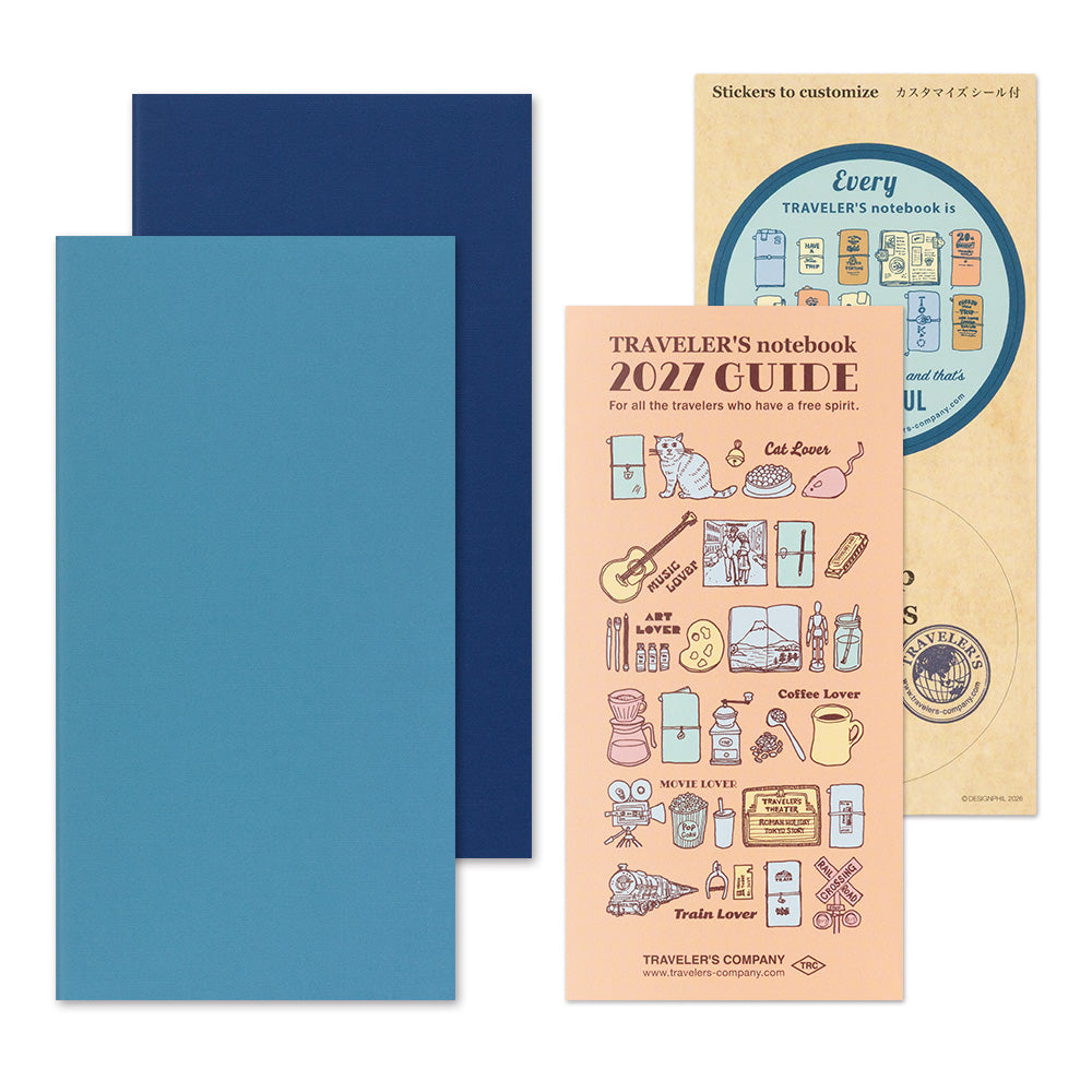 Traveler's Company Regular Notebook 2027 Diary Refill - Weekly+Memo