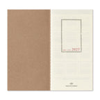 Traveler's Company Regular Notebook 2027 Diary Refill - Weekly+Memo
