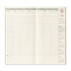 Traveler's Company Regular Notebook 2027 Diary Refill - Weekly Vertical