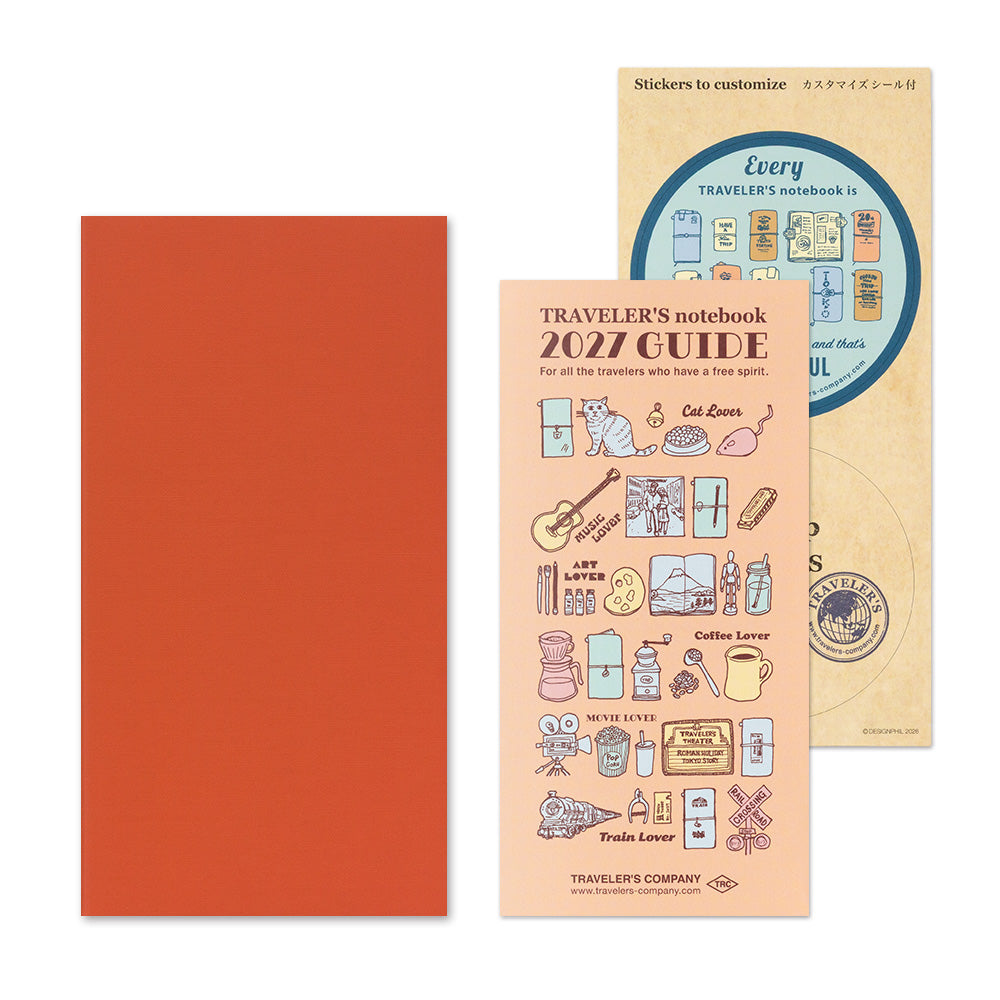 Traveler's Company Regular Notebook 2027 Diary Refill - Monthly