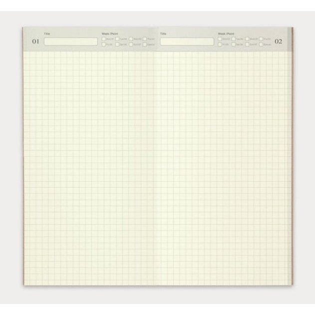 Traveler's Company Regular Notebook Refill 005 Free Diary Daily