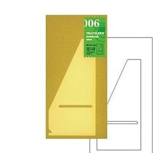 Traveler's Company Regular Notebook Refill 006 Pocket Sticker <L>