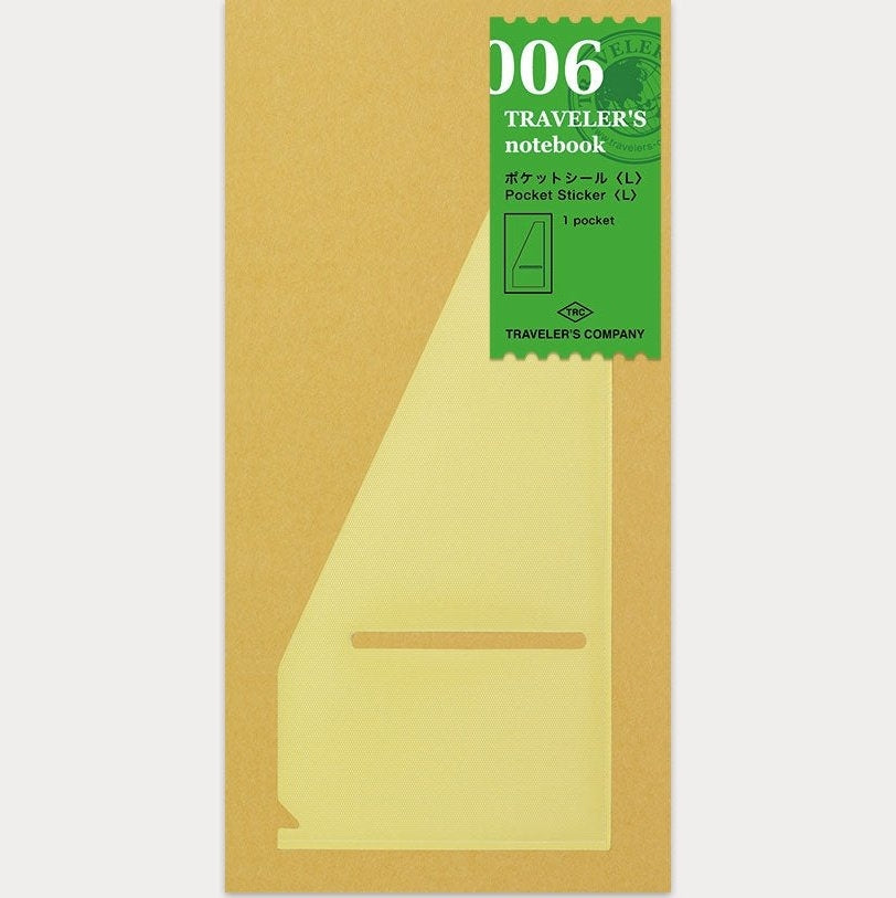 Traveler's Company Regular Notebook Refill 006 Pocket Sticker <L>