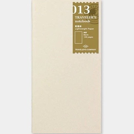 Traveler's Company Regular Notebook Refill 013 Lightweight Paper