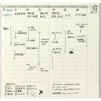 Traveler's Company Regular Notebook Refill 018 Free Diary Weekly Vertical